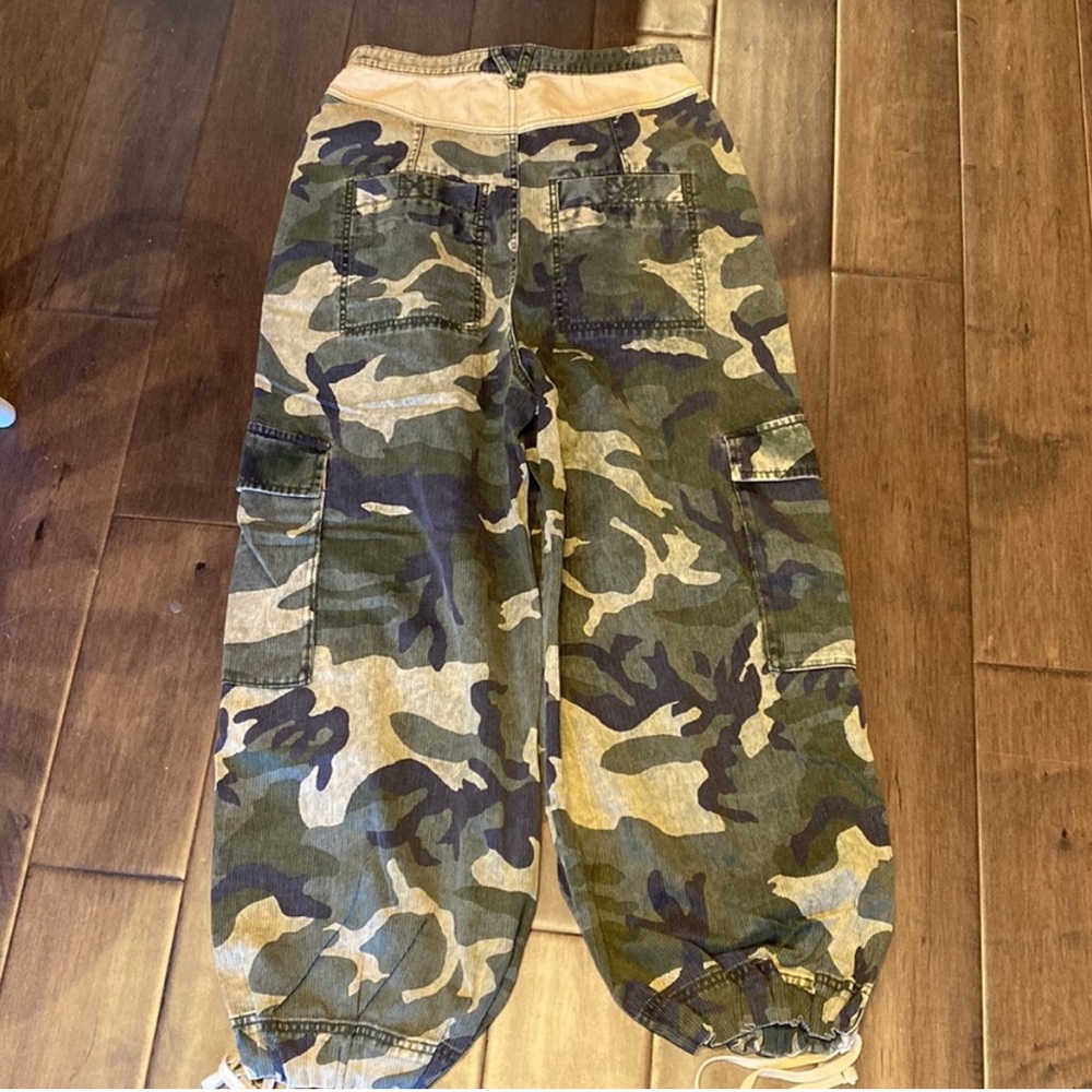 Free People Camouflage Joggers with Drawstrings - Picture 4 of 6